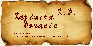 Kazimira Moračić vizit kartica